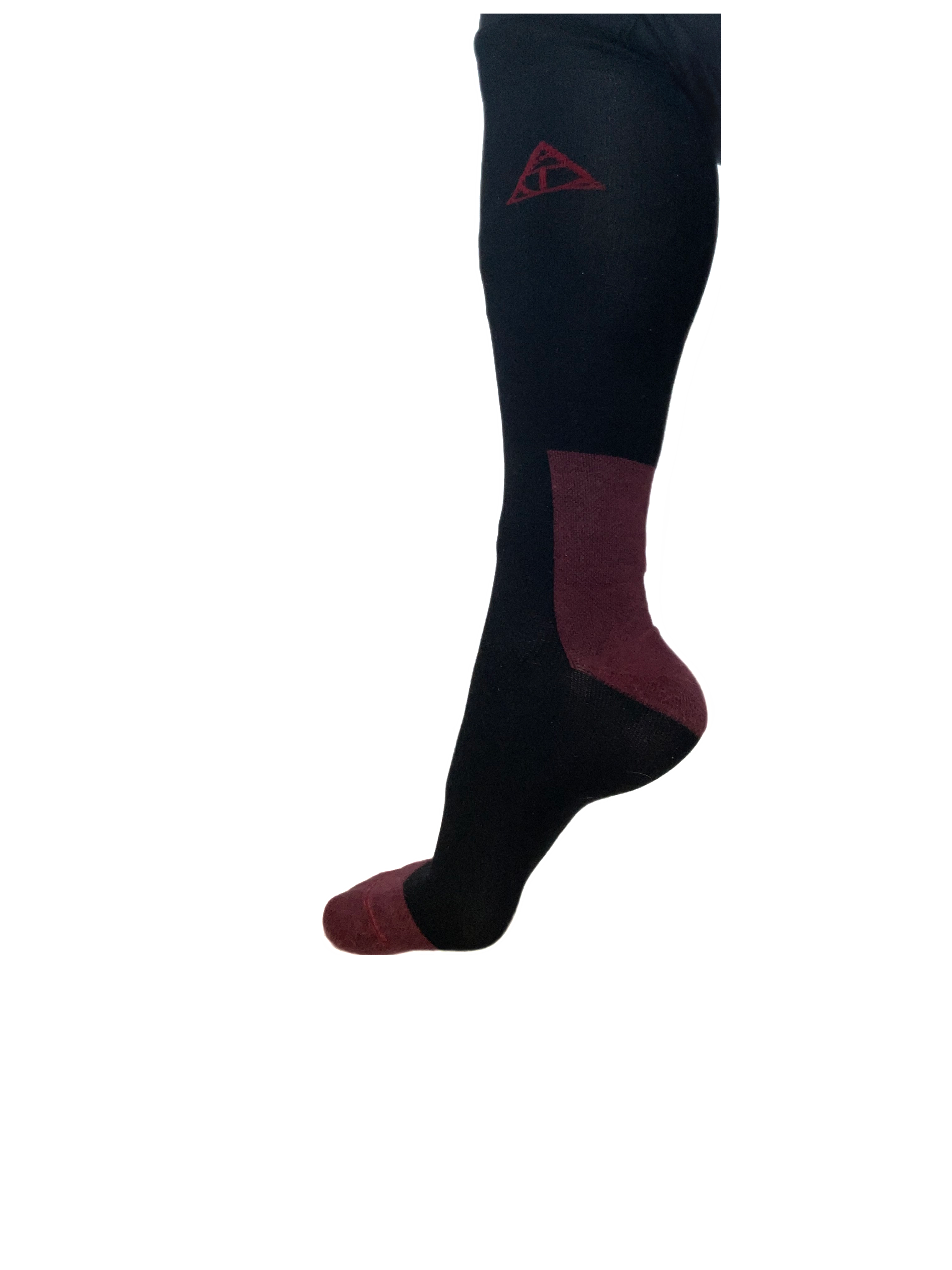 Chaussettes d’équitation noir & bordeaux