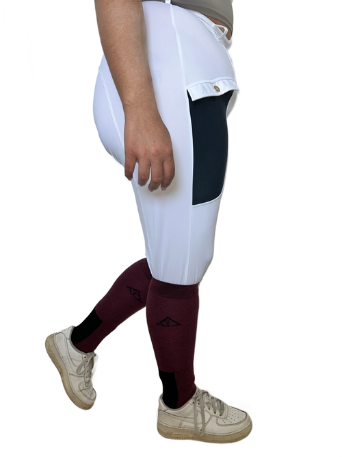 Pantalon d’équitation blanc modèle femme